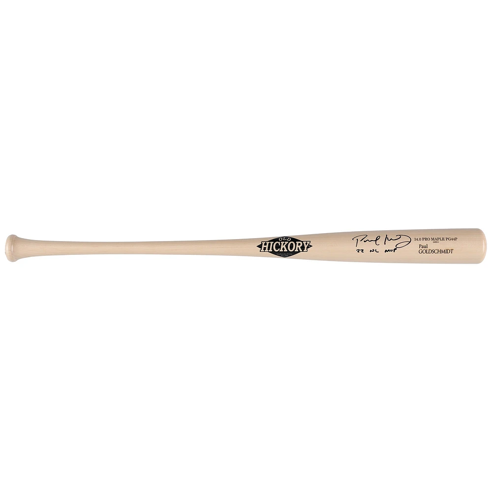 Paul Goldschmidt St. Louis Cardinals 2022 NL MVP Autographed Old Hickory Model Bat with ''22 NL MVP'' Inscription