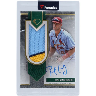 Carte autographiée Topps Diamond Icons Jumbo Patch 3 couleurs Relic #AJP-PGO #23/25 de Paul Goldschmidt des Cardinals de Saint-Louis 2024