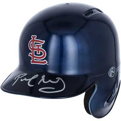 Casque de frappeur miniature chromé dédicacé par Paul Goldschmidt des Cardinals de St. Louis - Exclusivité Fanatics