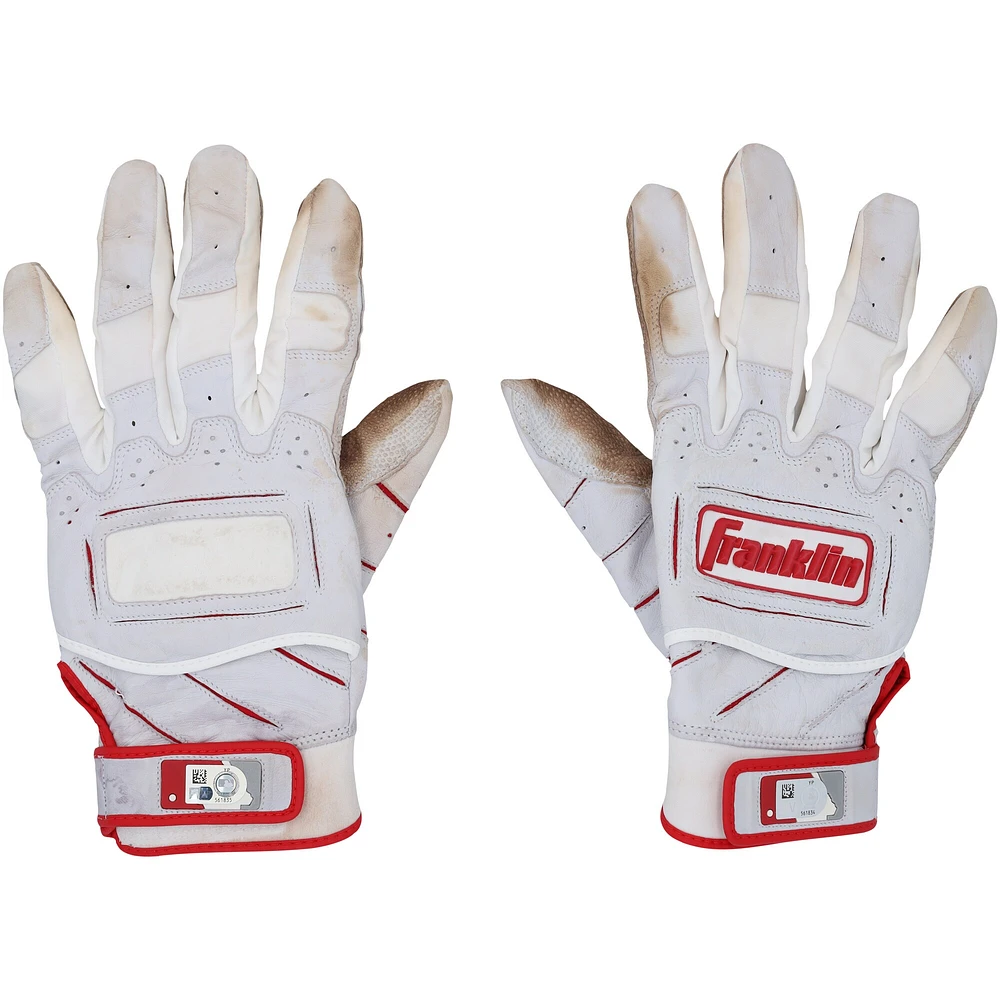 Paul Goldschmidt St. Louis Cardinals Autographed Game-Used White Franklin Batting Gloves vs. Texas Rangers on July 30, 2024
