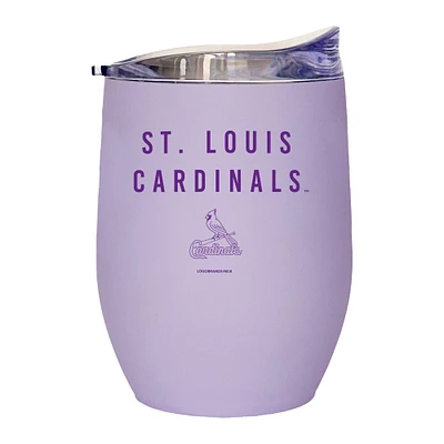 Cardinals de Saint-Louis 16oz. Gobelet incurvé doux au toucher lavande