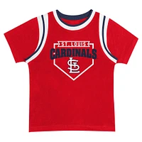 Toddler Fanatics Red/Gray St. Louis Cardinals Bases Loaded T-Shirt & Shorts Set