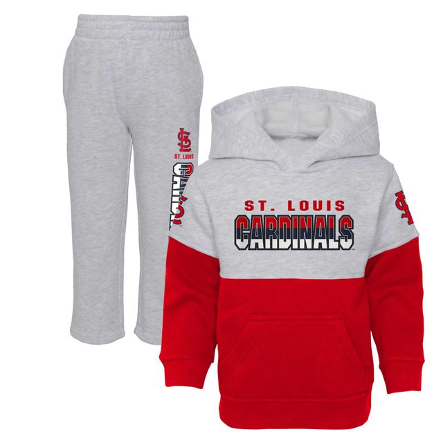 Ensemble de meneur jeu deux pièces St. Louis Cardinals rouge/gris chiné pour tout-petit