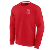 Unisex Fanatics Red St. Louis Cardinals Super Soft Pullover Crew Sweatshirt