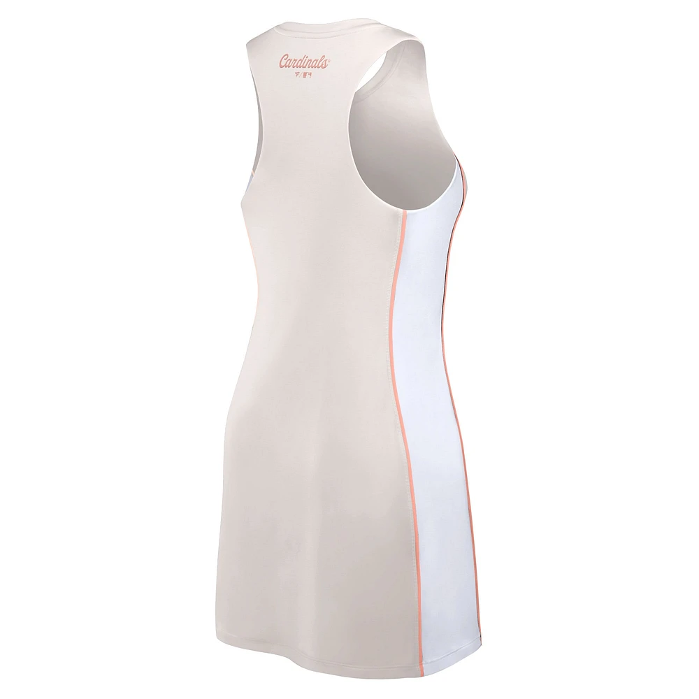 Robe demi-zippée athlétique Fanatics St. Louis Cardinals Studio Boost pour femmes, crème