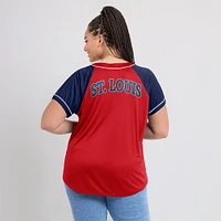 Women's Fanatics Red St. Louis Cardinals Ultimate Style Raglan V-Neck T-Shirt