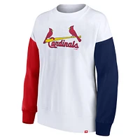 Women's Fanatics White St. Louis Cardinals Series Pullover Sweatshirt