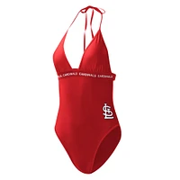 Women's G-III 4Her by Carl Banks Red St. Louis Cardinals Full Count One-Piece Swimsuit