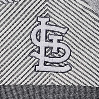 Women's Levelwear Gray St. Louis Cardinals Verse Asymmetrical Raglan Tri-Blend Quarter-Zip Jacket