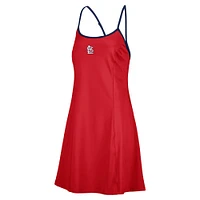 Women's Lusso  Red St. Louis Cardinals Nakita Strappy Scoop Neck Dress