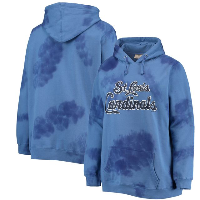 Chandail à capuchon Cloud pour femmes St. Louis Cardinals bleu marine taille plus