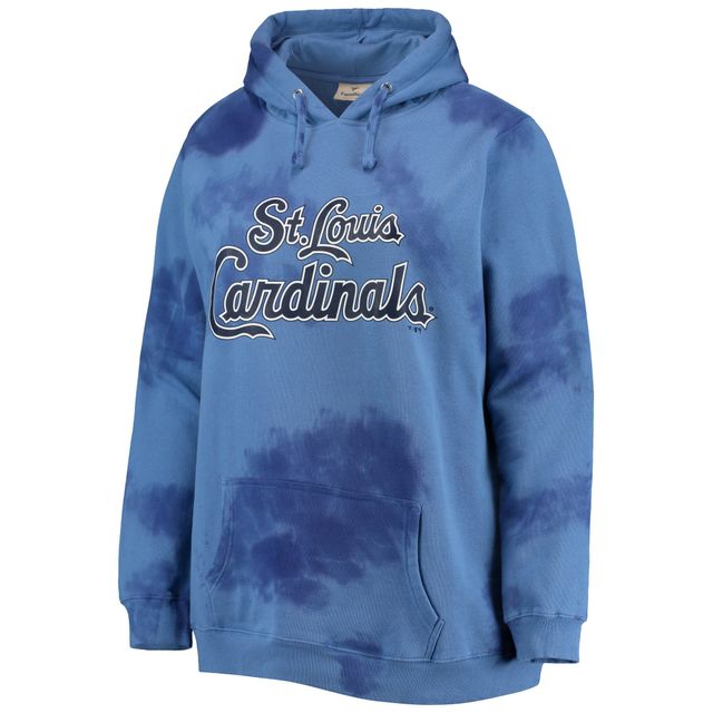 Chandail à capuchon Cloud pour femmes St. Louis Cardinals bleu marine taille plus