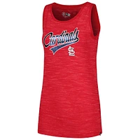 Women's New Era Red St. Louis Cardinals Space-Dye Active Tank Top