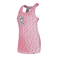 Women's New Era Red St. Louis Cardinals Space Dye Keyhole Back Tank Top