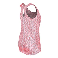 Women's New Era Red St. Louis Cardinals Space Dye Keyhole Back Tank Top
