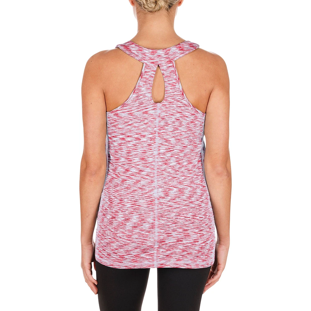 Women's New Era Red St. Louis Cardinals Space Dye Keyhole Back Tank Top