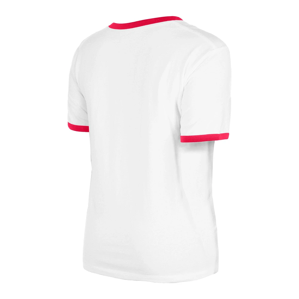 Women's New Era White St. Louis Cardinals Oversized Ringer T-Shirt