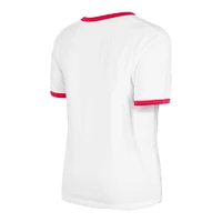 Women's New Era White St. Louis Cardinals Oversized Ringer T-Shirt