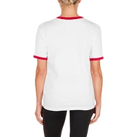 Women's New Era White St. Louis Cardinals Oversized Ringer T-Shirt