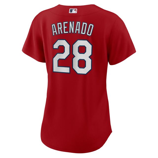 Maillot de joueur réplique alternatif des Cardinals St. Louis Nike Nolan Arenado rouge pour femme