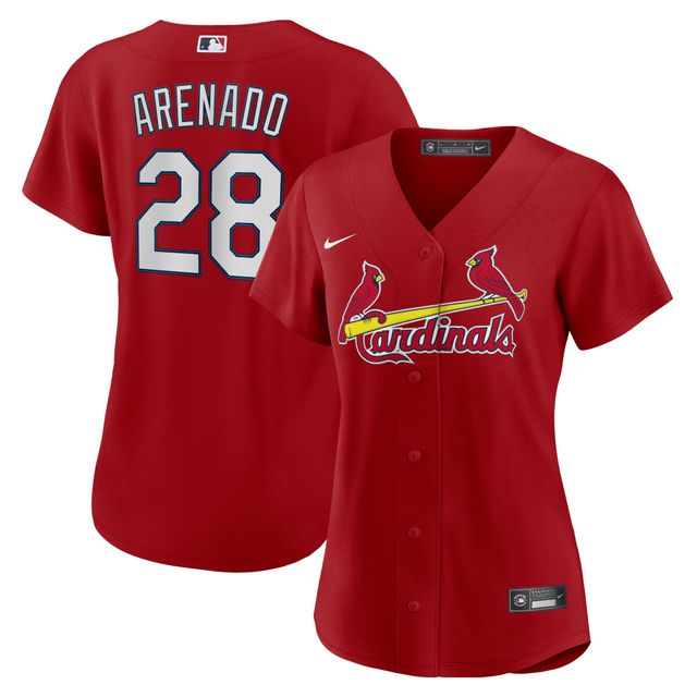 Maillot de joueur réplique alternatif des Cardinals St. Louis Nike Nolan Arenado rouge pour femme