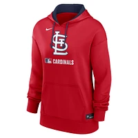 Women's Nike Red St. Louis Cardinals Authentic Collection Performance Pullover Hoodie