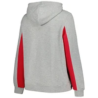 Profil pour femme Gris chiné St. Louis Cardinals Pull à capuche en jersey grande taille