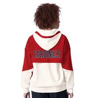 Women's Starter White St. Louis Cardinals Scrimmage Full-Zip Hoodie