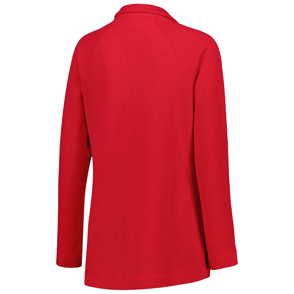 Women's Tommy Bahama Red St. Louis Cardinals Aruba Raglan Full-Zip Jacket