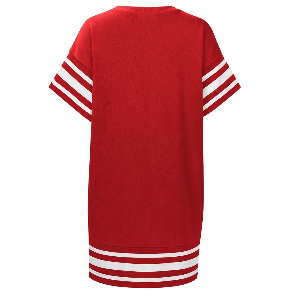 Women's Touch  Red St. Louis Cardinals Cascade T-Shirt Dress
