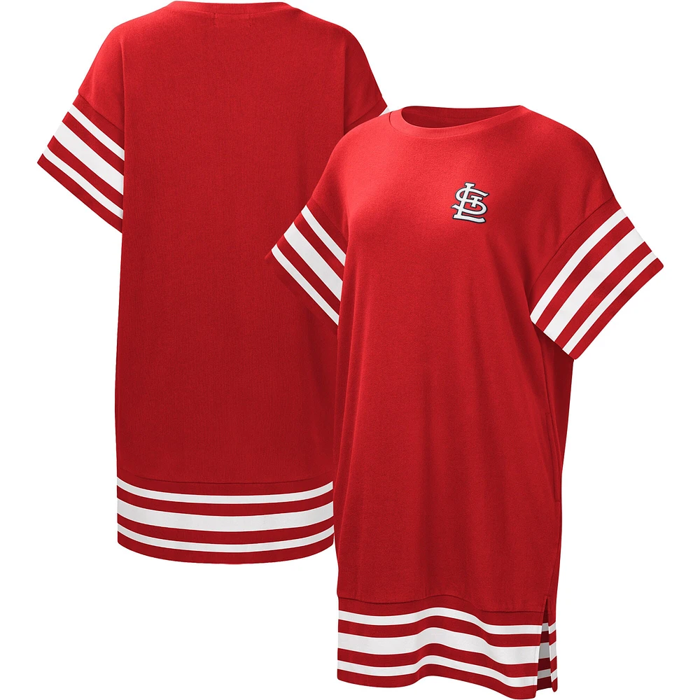 Women's Touch Red St. Louis Cardinals Cascade T-Shirt Dress