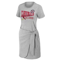 Women's WEAR by Erin Andrews Heather Gray St. Louis Cardinals  Knotted T-Shirt Dress