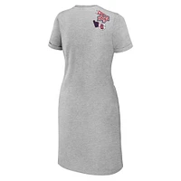 Women's WEAR by Erin Andrews Heather Gray St. Louis Cardinals  Knotted T-Shirt Dress