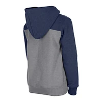 Veste à capuche entièrement zippée 5th & Ocean by New Era pour fille, gris/marine, St. Louis City SC