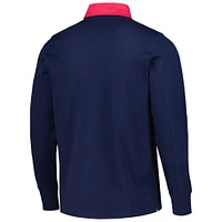 Men's adidas 2023 Player Navy St. Louis City SC Travel Long Sleeve Polo