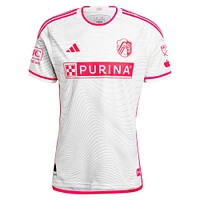 Men's adidas Aziel Jackson White St. Louis City SC 2024 The Confluence Kit Authentic Player Jersey