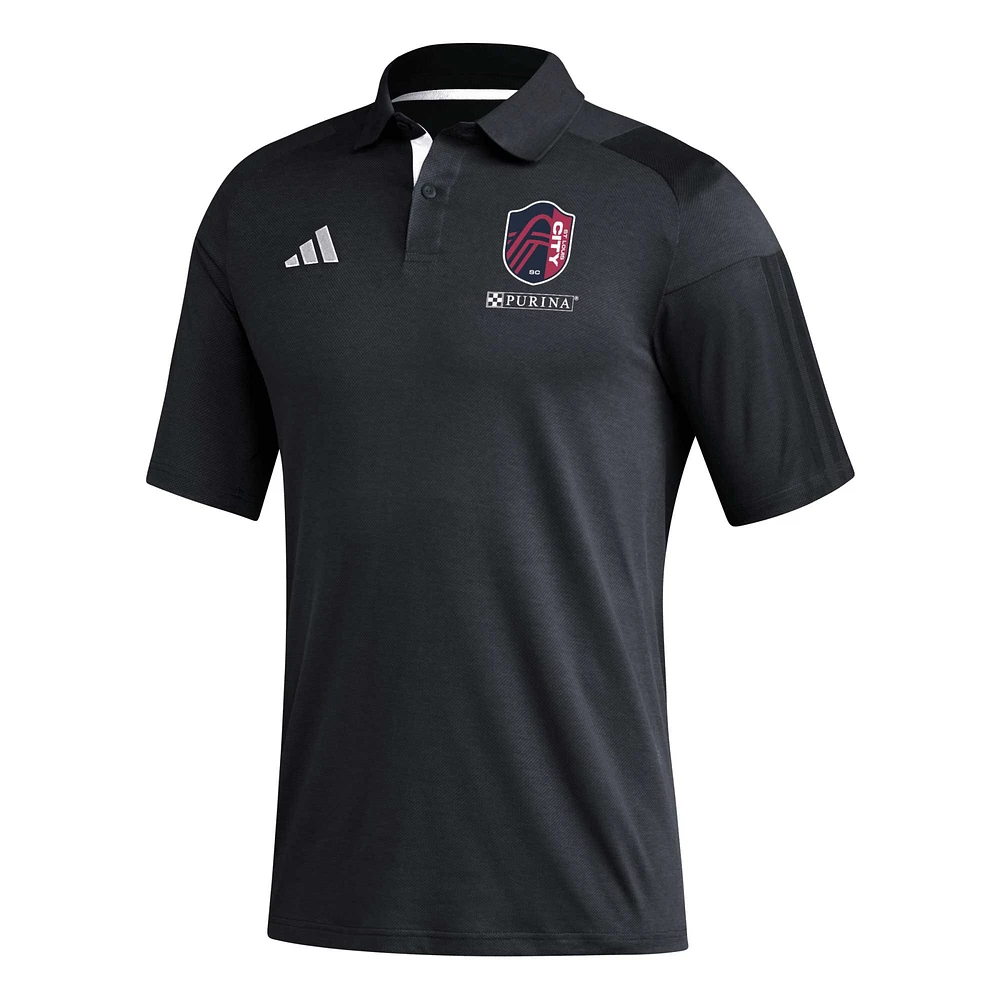 Men's adidas Black St. Louis City SC 2023 On-Field Training Polo