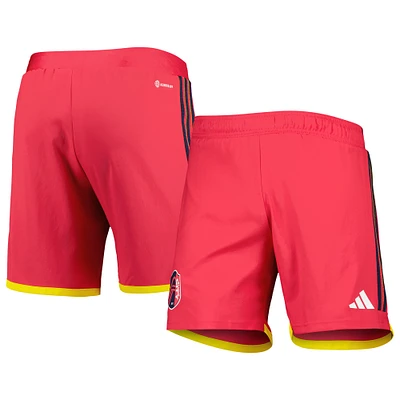 Short adidas St. Louis City SC 2023 extérieur AEROREADY Authentic pour homme rouge