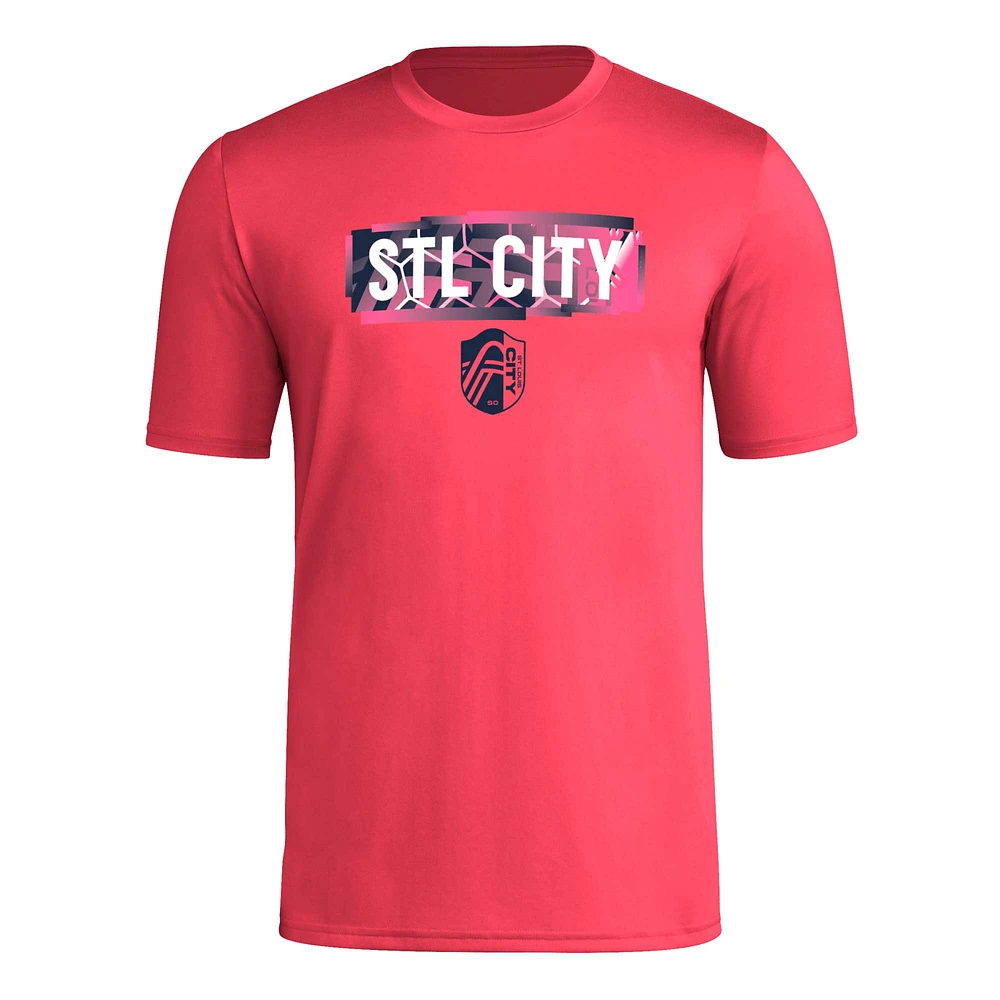 Men's adidas Red St. Louis City SC Local Pop AEROREADY T-Shirt