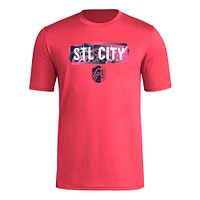 Men's adidas Red St. Louis City SC Local Pop AEROREADY T-Shirt