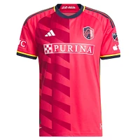 Men's adidas Tim Parker Red St. Louis City SC 2023 The Spirit Kit Authentic Jersey