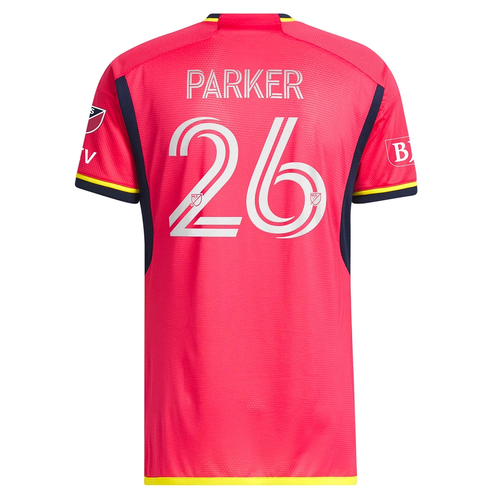 Men's adidas Tim Parker Red St. Louis City SC 2023 The Spirit Kit Authentic Jersey
