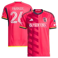 Men's adidas Tim Parker Red St. Louis City SC 2023 The Spirit Kit Authentic Jersey