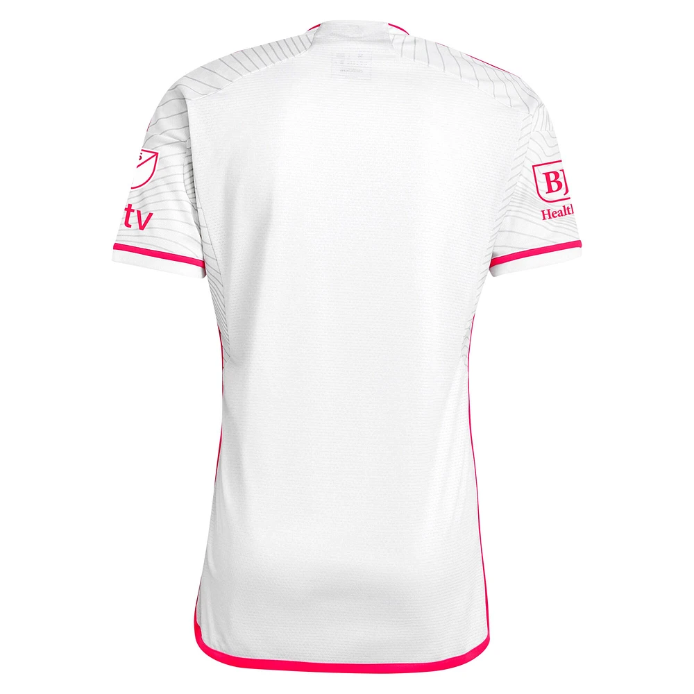 Maillot adidas pour homme blanc St. Louis City SC 2024 The Confluence Kit authentique