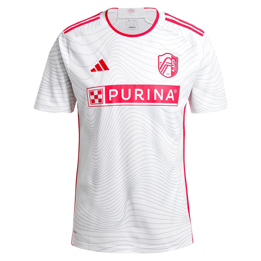 Maillot adidas pour homme blanc St. Louis City SC 2024 The Confluence Kit Replica