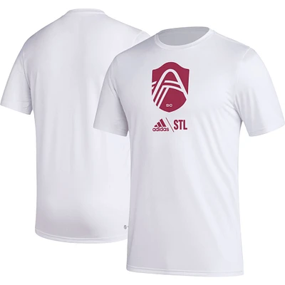 T-shirt adidas St. Louis City SC Icon blanc pour homme
