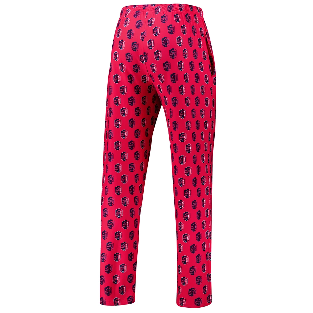 Men's Concepts Sport Red St. Louis City SC Record Sleep Pants
