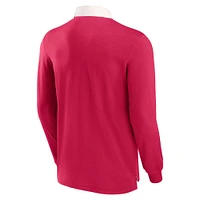 Men's Fanatics Red St. Louis City SC Penalty Kick Long Sleeve Polo