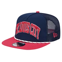 Men's New Era Navy St. Louis City SC Throwback Golfer Snapback Hat