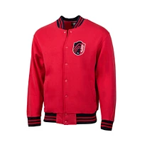 Men's Red St. Louis City SC Fast Break Varsity Full-Snap Jacket